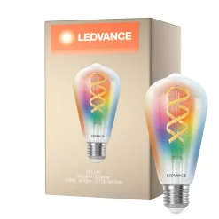 Ledvance Smart+ Matter E27 ST64 4.8W 470lm - 827-865 Justerbar Vit | RGBW - Dimbar - Ersättare 40W