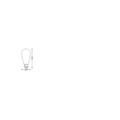 Ledvance Smart+ Matter E27 ST64 4.8W 470lm - 827-865 Justerbar Vit | RGBW - Dimbar - Ersättare 40W