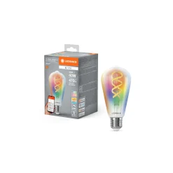 Ledvance Smart+ Matter E27 ST64 4.8W 470lm - 827-865 Justerbar Vit | RGBW - Dimbar - Ersättare 40W