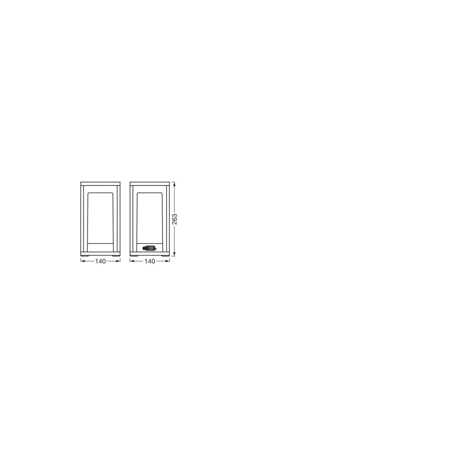 Ledvance Smart+ Wifi Bord Ram Maxi Flerfärgad Svart 5W 270lm - 830 Varm Vit | RGBW - USB