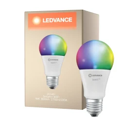 Ledvance Smart+ Wifi E27 A60 9W 806lm - 827-865 Justerbar Vit | RGBW - Dimbar - Ersättare 60W