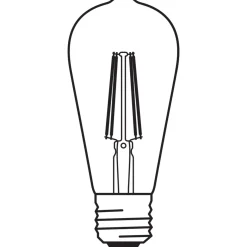 Ledvance Smart+ Wifi E27 Edison Classic Filament Rökig 6W 540lm - 825 Extra Varm Vit | Dimbar - Ersättare 50W