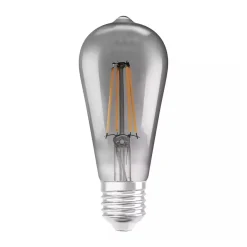 Ledvance Smart+ Wifi E27 Edison Classic Filament Rökig 6W 540lm - 825 Extra Varm Vit | Dimbar - Ersättare 50W