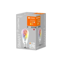Ledvance Smart+ Wifi E27 Edison Classic Filament 4.5W 300lm - 827 Extra Varm Vit | RGBW - Ersättare 30W