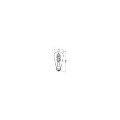 Ledvance Smart+ Wifi E27 Edison Classic Filament 4.5W 300lm - 827 Extra Varm Vit | RGBW - Ersättare 30W