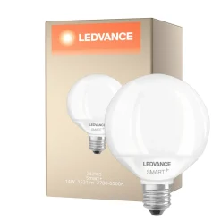 Ledvance Smart+ Wifi E27 Globe 16W 1521lm - 827-865 Justerbar Vit | Dimbar - Ersättare 100W
