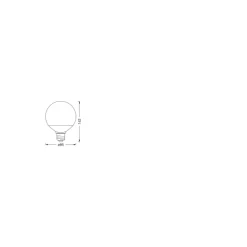 Ledvance Smart+ Wifi E27 Globe 16W 1521lm - 827-865 Justerbar Vit | Dimbar - Ersättare 100W