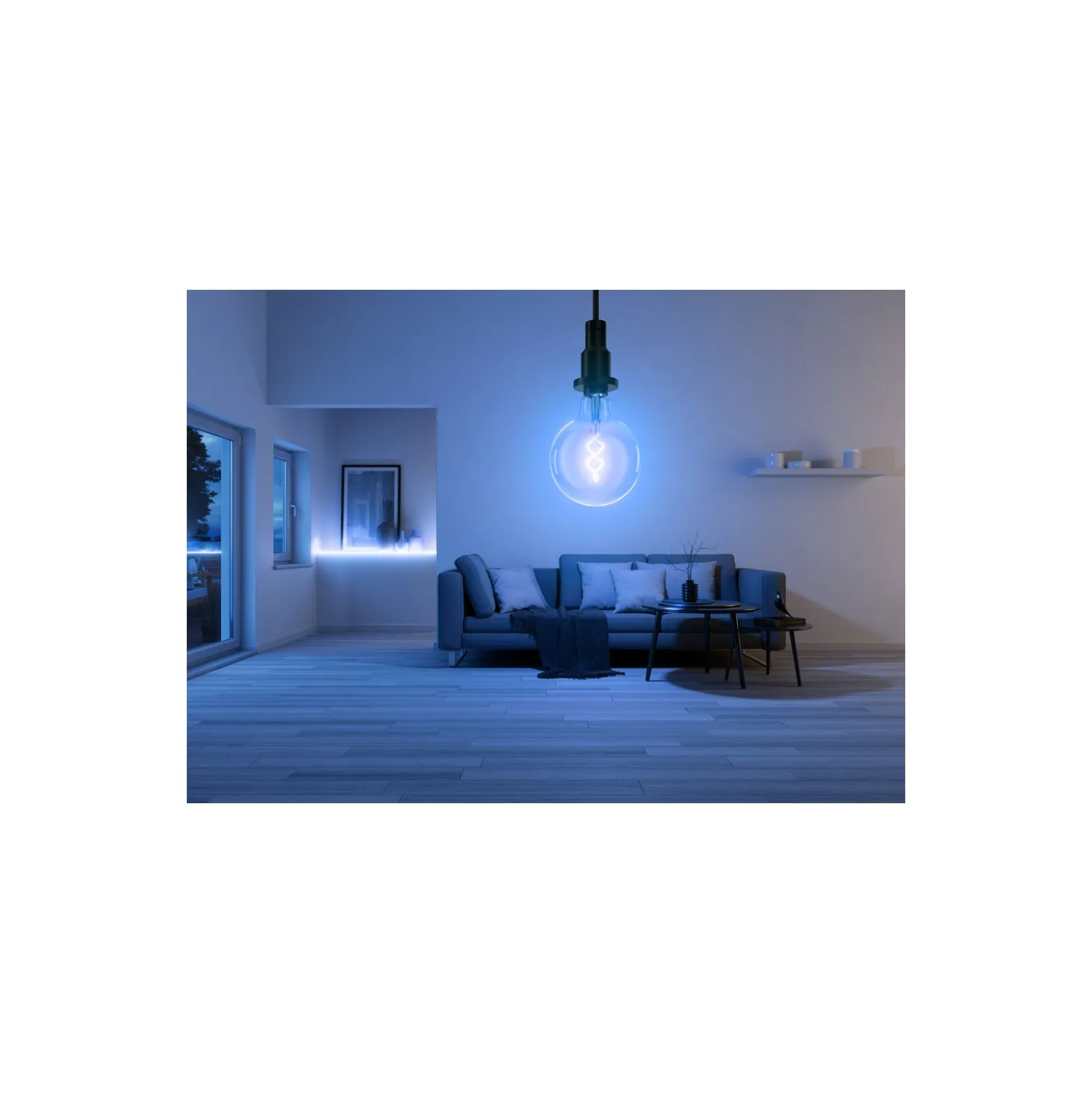 Ledvance Smart+ Wifi E27 G125 4.8W 470lm - 827-865 Justerbar Vit | RGBW - Dimbar - Ersättare 40W