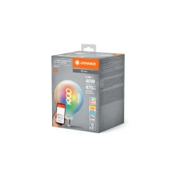 Ledvance Smart+ Wifi E27 G125 4.8W 470lm - 827-865 Justerbar Vit | RGBW - Dimbar - Ersättare 40W