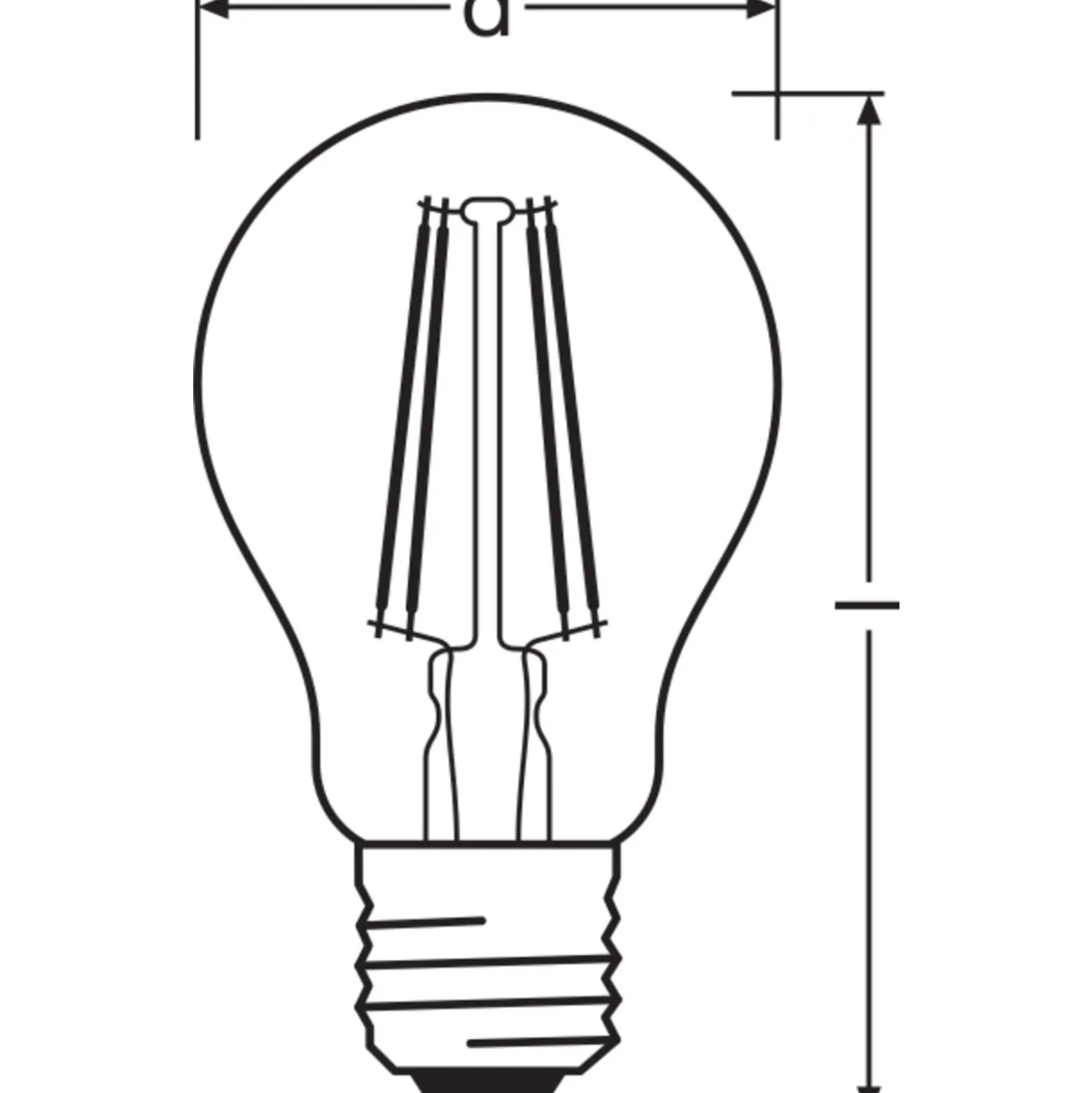 Ledvance Smart+ Wifi E27 Päron Classic Filament Rökig 6W 540lm - 825 Extra Varm Vit | Dimbar - Ersättare 50W
