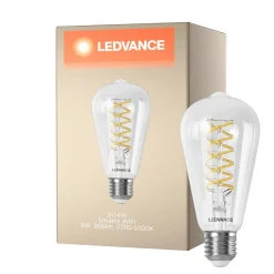 Ledvance Smart+ Wifi E27 ST64 8W 806lm - 827-865 Justerbar Vit | Dimbar - Ersättare 60W