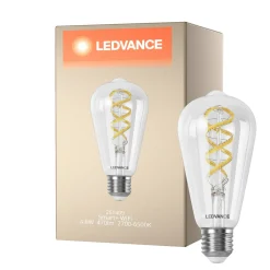 Ledvance Smart+ Wifi E27 ST64 4.8W 470lm - 827-865 Justerbar Vit | RGBW - Dimbar - Ersättare 40W
