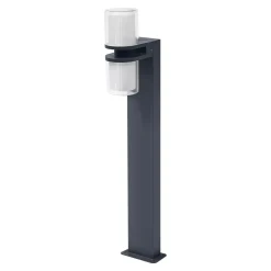 Ledvance Smart+ Wi-Fi LED Piedestallampa Flamma Mörk Grå Utomhus 14W 1000lm - 830 Varm Vit | 80cm - RGBW - Dimbar