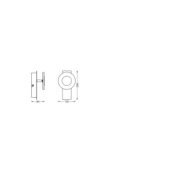 Ledvance Smart+ Wifi LED Vägglampa Badrumsbelysning Silver 8W 400lm - 830-865 Justerbar Vit | IP44