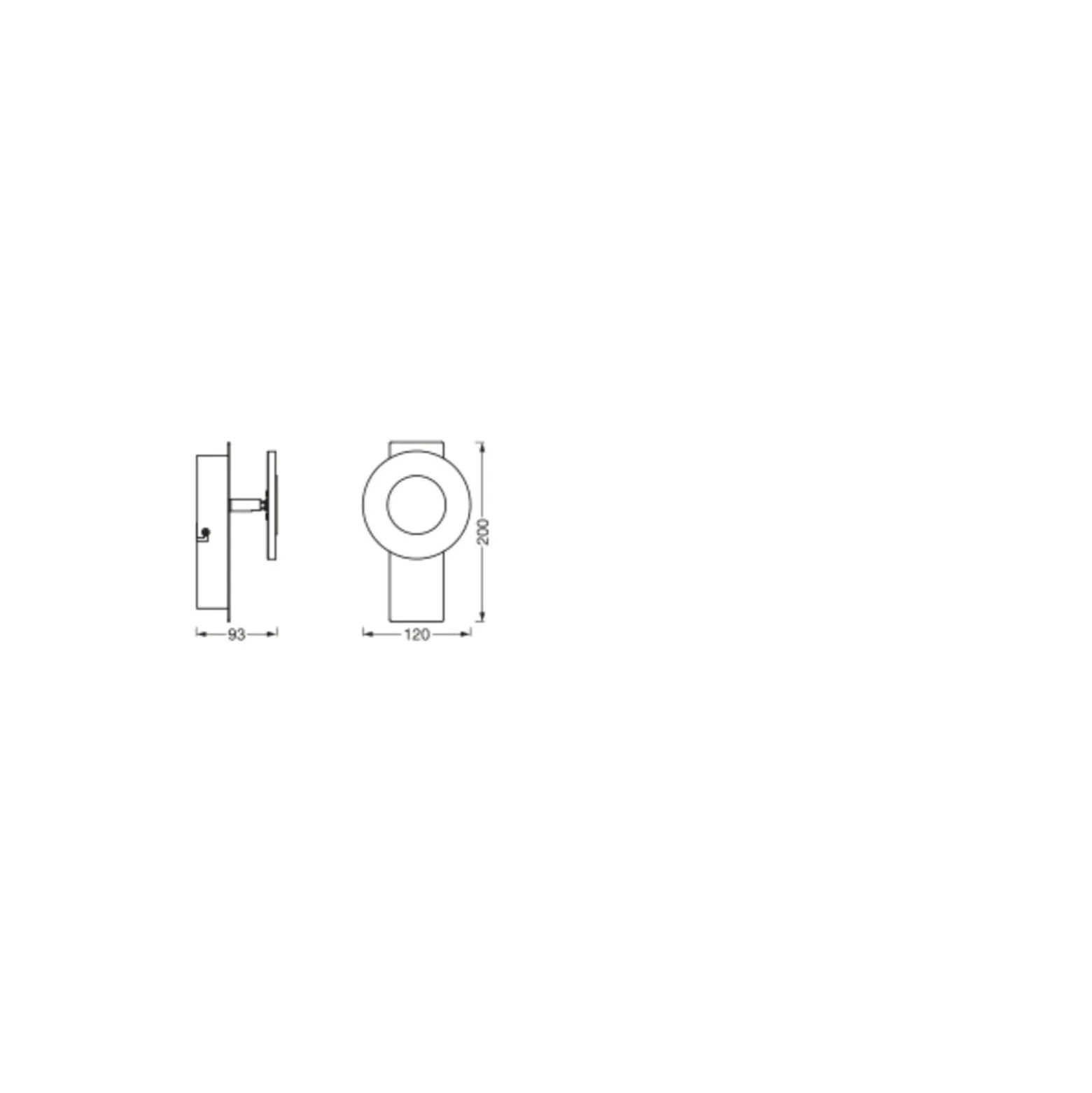 Ledvance Smart+ Wifi LED Vägglampa Badrumsbelysning Silver 8W 400lm - 830-865 Justerbar Vit | IP44