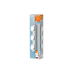 Ledvance Smart+ Wifi LED Vägglampa Badrumsbelysning Runda Silver 18W 1200lm - 830-865 Justerbar Vit | IP44