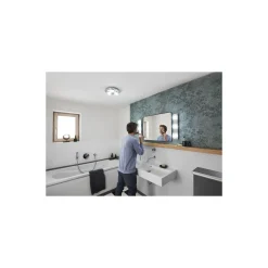 Ledvance Smart+ Wifi LED Vägglampa Badrumsbelysning Runda Silver 18W 1100lm - 830-865 Justerbar Vit | IP44