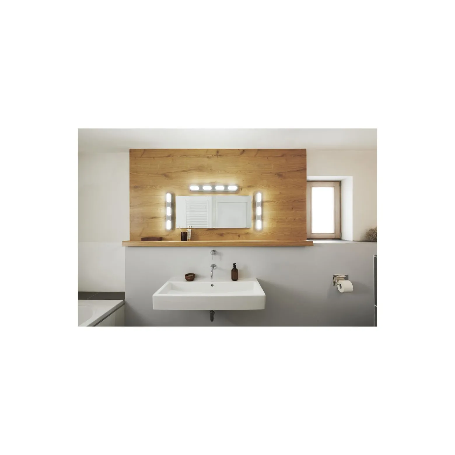 Ledvance Smart+ Wifi LED Vägglampa Badrumsbelysning Silver 20W 1600lm - 830-865 Justerbar Vit | IP44