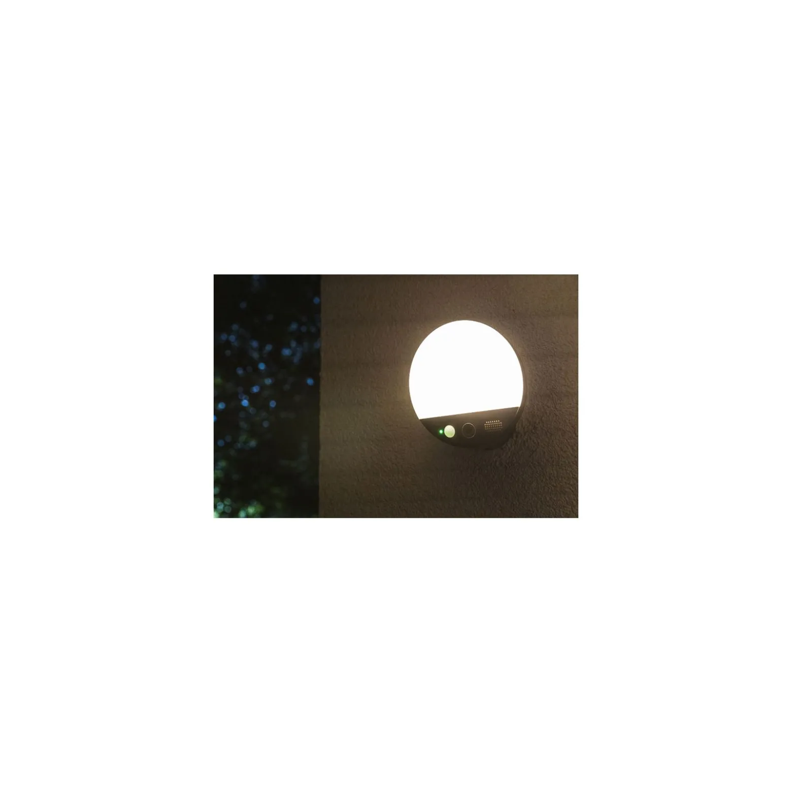 Ledvance Smart+ WiFi Trädgård Vägglampa Mörk Grå Utomhus 15W 950lm - 830 | Runda Camera - Sensor Remote
