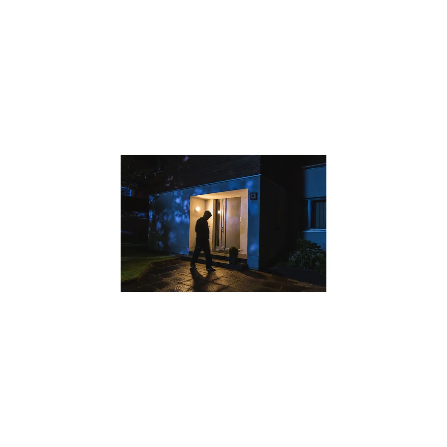 Ledvance Smart+ WiFi Trädgård Vägglampa Mörk Grå Utomhus 15W 950lm - 830 | Runda Camera - Sensor Remote