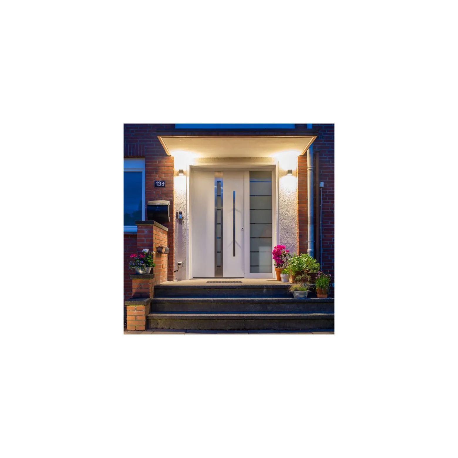 Ledvance Smart+ WiFi Vägglampa Brick Mörk Grå Utomhus 14W 550lm - 830 | RGBW