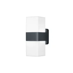 Ledvance Smart+ Wifi Vägglampa Grå Up & Down - Utomhus - 13.5W 950lm - 830 Varm Vit | RGBW - Dimbar