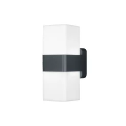 Ledvance Smart+ Wifi Vägglampa Grå Up & Down - Utomhus - 13.5W 950lm - 830 Varm Vit | RGBW - Dimbar
