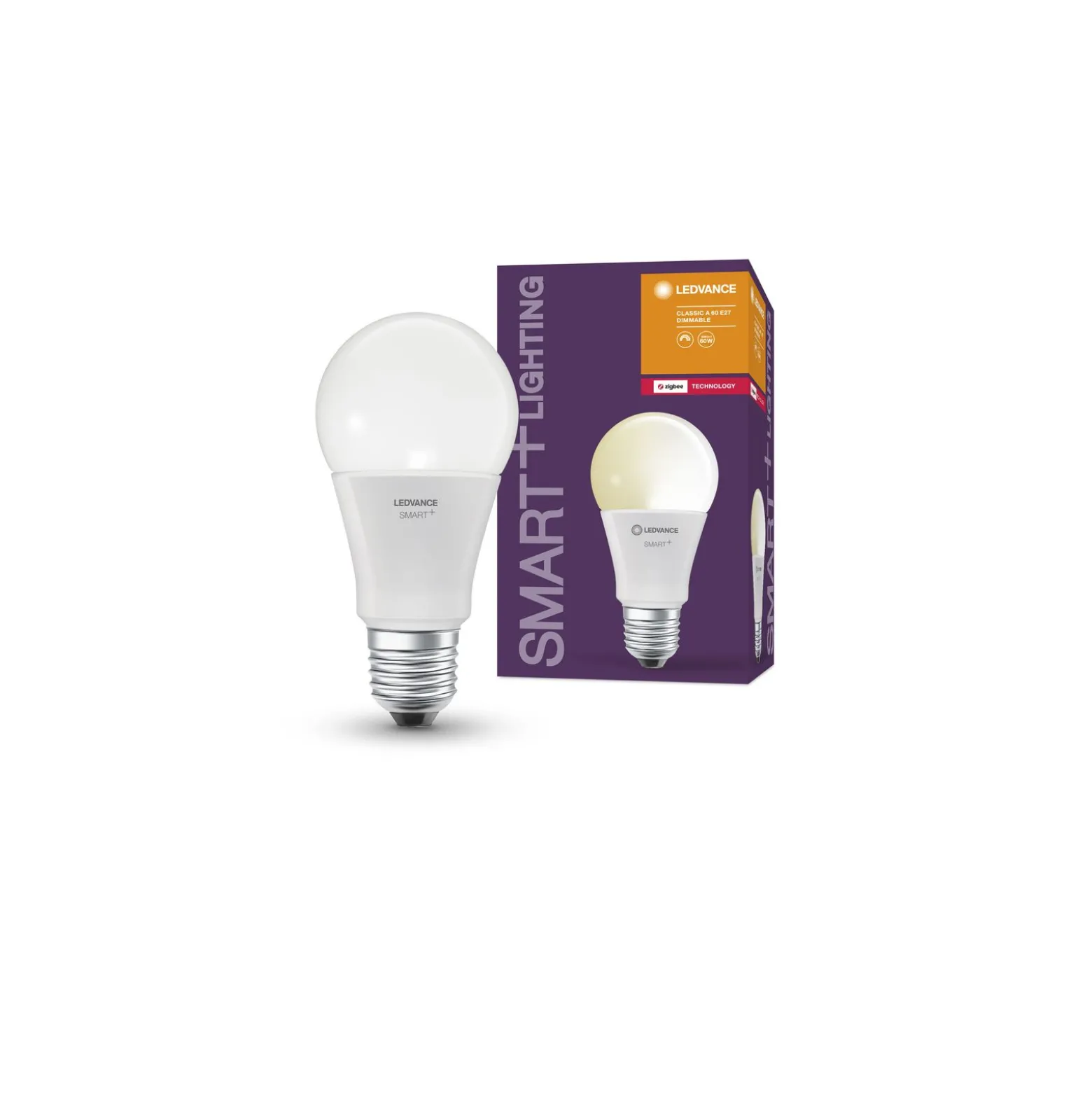 Ledvance Smart+ Zigbee E27 A60 9W 806lm - 827 Extra Varm Vit | Dimbar - Ersättare 60W