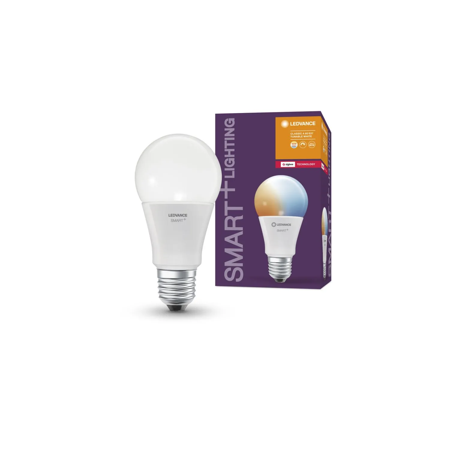 Ledvance Smart+ Zigbee E27 A60 9W 806lm - 827-865 Justerbar Vit | Dimbar - Ersättare 60W