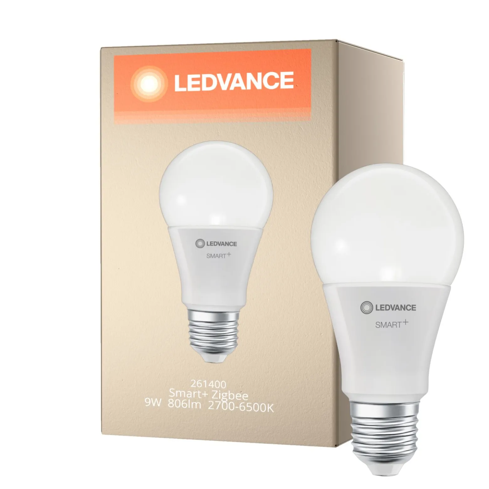 Ledvance Smart+ Zigbee E27 A60 9W 806lm - 827-865 Justerbar Vit | Dimbar - Ersättare 60W