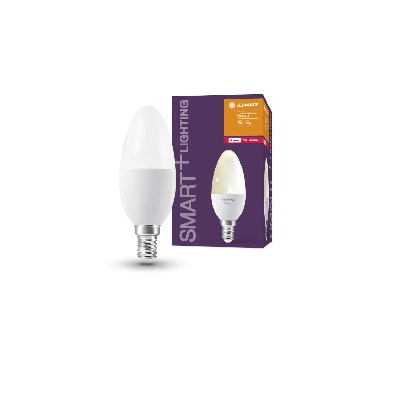 Ledvance Smart+ Zigbee E14 B40 4.9W 470lm - 827 Extra Varm Vit | Dimbar - Ersättare 40W