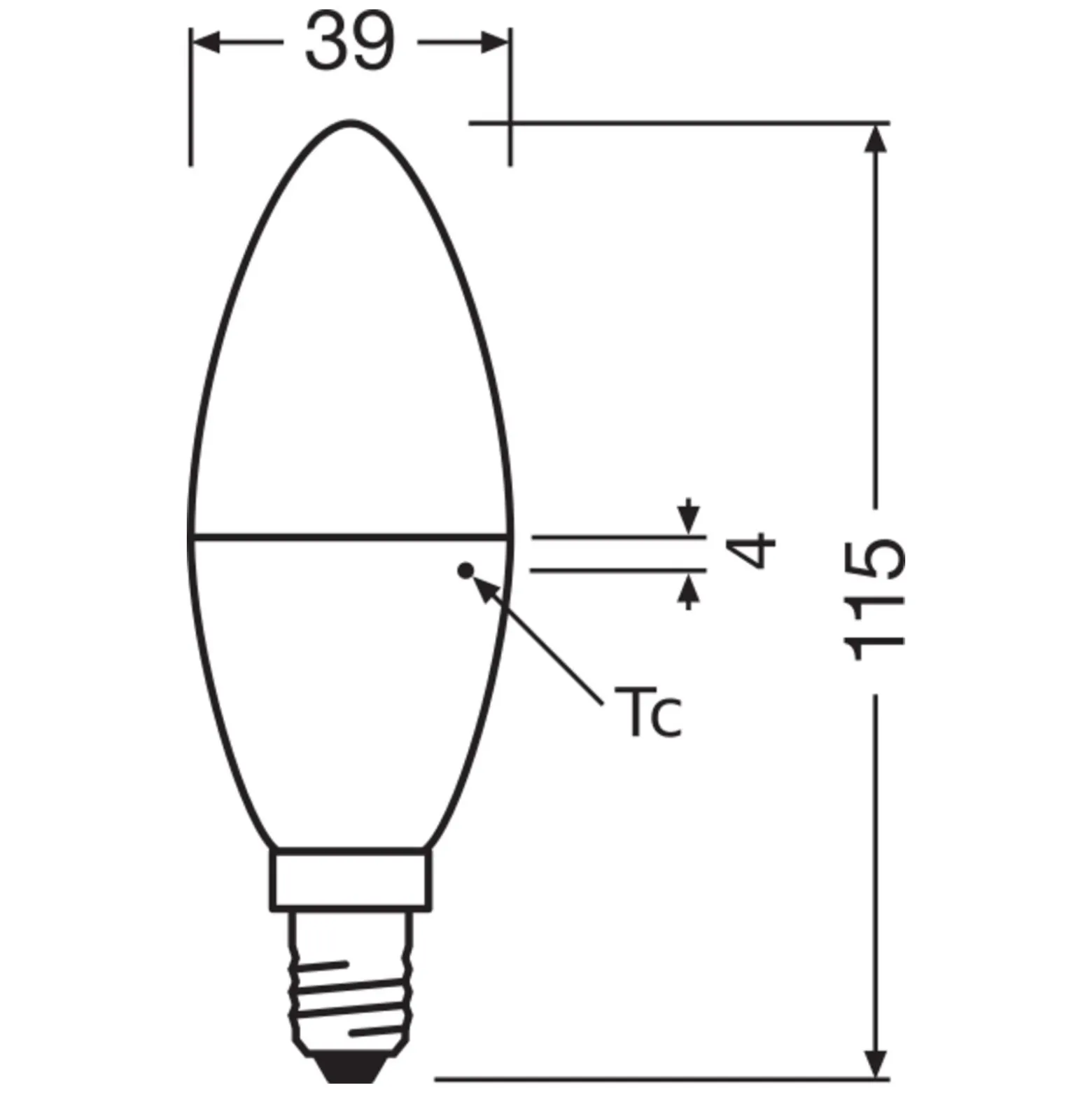 Ledvance Smart+ Zigbee E14 B40 4.9W 470lm - 827 Extra Varm Vit | Dimbar - Ersättare 40W