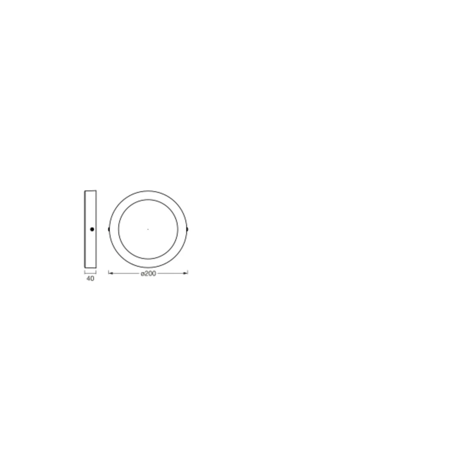 Ledvance Smart+ Zigbee LED Downlight 12W 900lm 180D - 830-865 Justerbar Vit | 200mm - Zigbee Dimbar