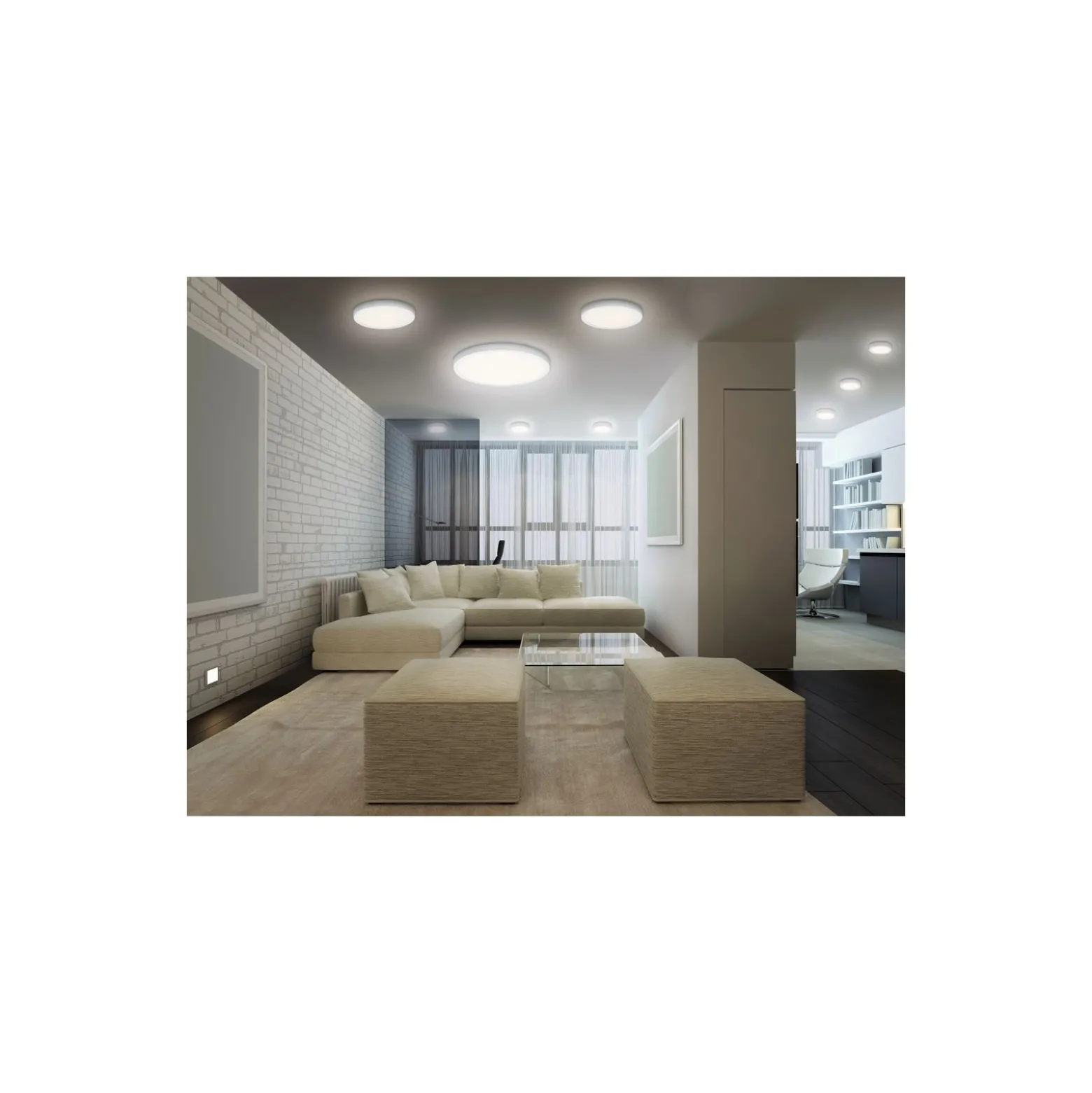 Ledvance Smart+ Zigbee LED Downlight 12W 900lm 180D - 830-865 Justerbar Vit | 200mm - Zigbee Dimbar