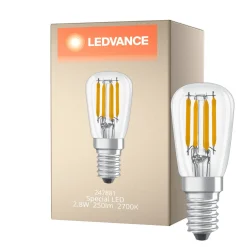 Ledvance Special LED E14 Rör one-handed Filament Klar 2.8W 250lm - 827 Extra Varm Vit | Ersättare 25W