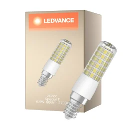 Ledvance Special T Slim LED E14 Rör one-handed Klar 6.5W 806lm - 827 Extra Varm Vit | Dimbar - Ersättare 60W