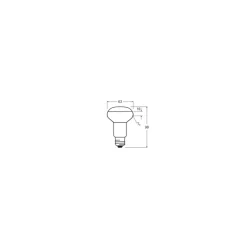 Ledvance Superior LED Spot E27 R63 4.9W 345lm 36D - 927 Extra Varm Vit | Bästa färgåtergivning - Dimbar - Ersättare 60W