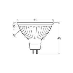 Ledvance Superior LED Spot Reflektor GU5.3 MR16 5.3W 345lm 36D - 930 Varm Vit | Bästa färgåtergivning - Dimbar - Ersättare 35W