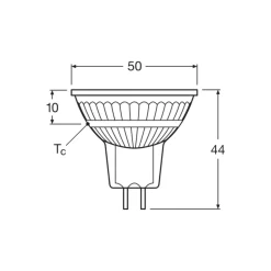 Ledvance Superior LED Spot Reflektor GU5.3 MR16 6.6W 500lm 36D - 927 Extra Varm Vit | Bästa färgåtergivning - Dimbar - Ersättare 43W