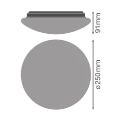 Ledvance Surface Cirkulär 250 13W 830 920lm Vit IP44 | Varm Vit
