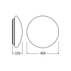 Ledvance Surface Cirkulär 400 24W 840 1920lm Vit IP44 | Sensor - Kallvit