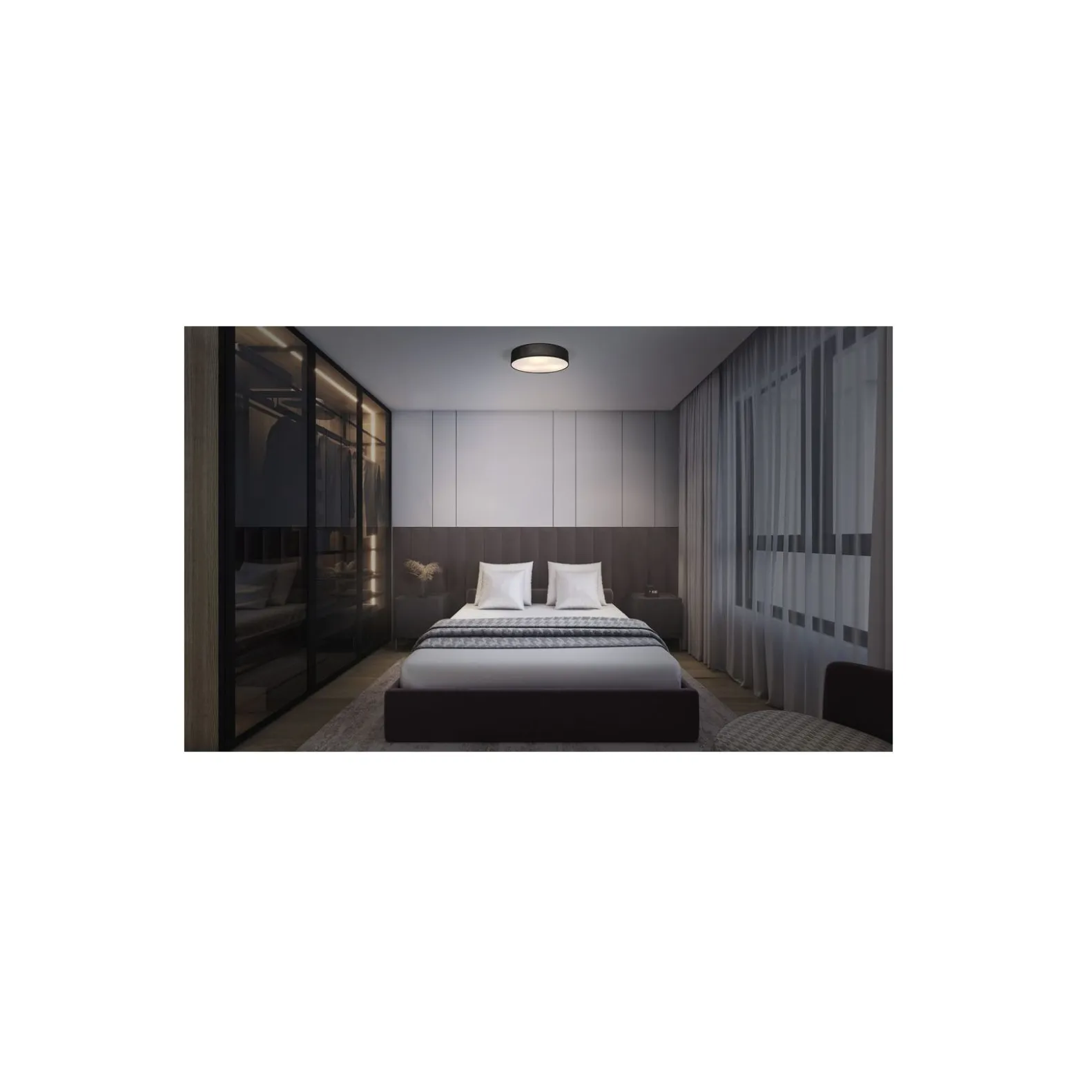 Ledvance Taklampa Orbis Paris Svart | Passande för 3x E27 - 480mm - IP20