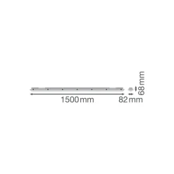 Ledvance Vattentät Allmänbruksarmatur Fukttät High Efficiency PC 72.2W 11680lm - 840 Kallvit | 150cm -Ersättare 2x58W