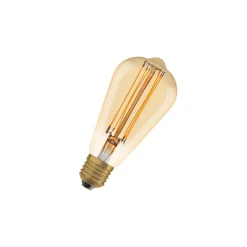 Ledvance Vintage 1906 LED E27 Edison Guld 5.8W 470lm - 822 Extra Varm Vit | Dimbar - Ersättare 40W