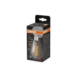 Ledvance Vintage 1906 LED E27 Edison Smoke 7.8W 360lm - 818 Extra Varm Vit | Dimbar - Ersättare 30W