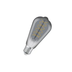 Ledvance Vintage 1906 LED E27 Edison Smoke 7.8W 360lm - 818 Extra Varm Vit | Dimbar - Ersättare 30W