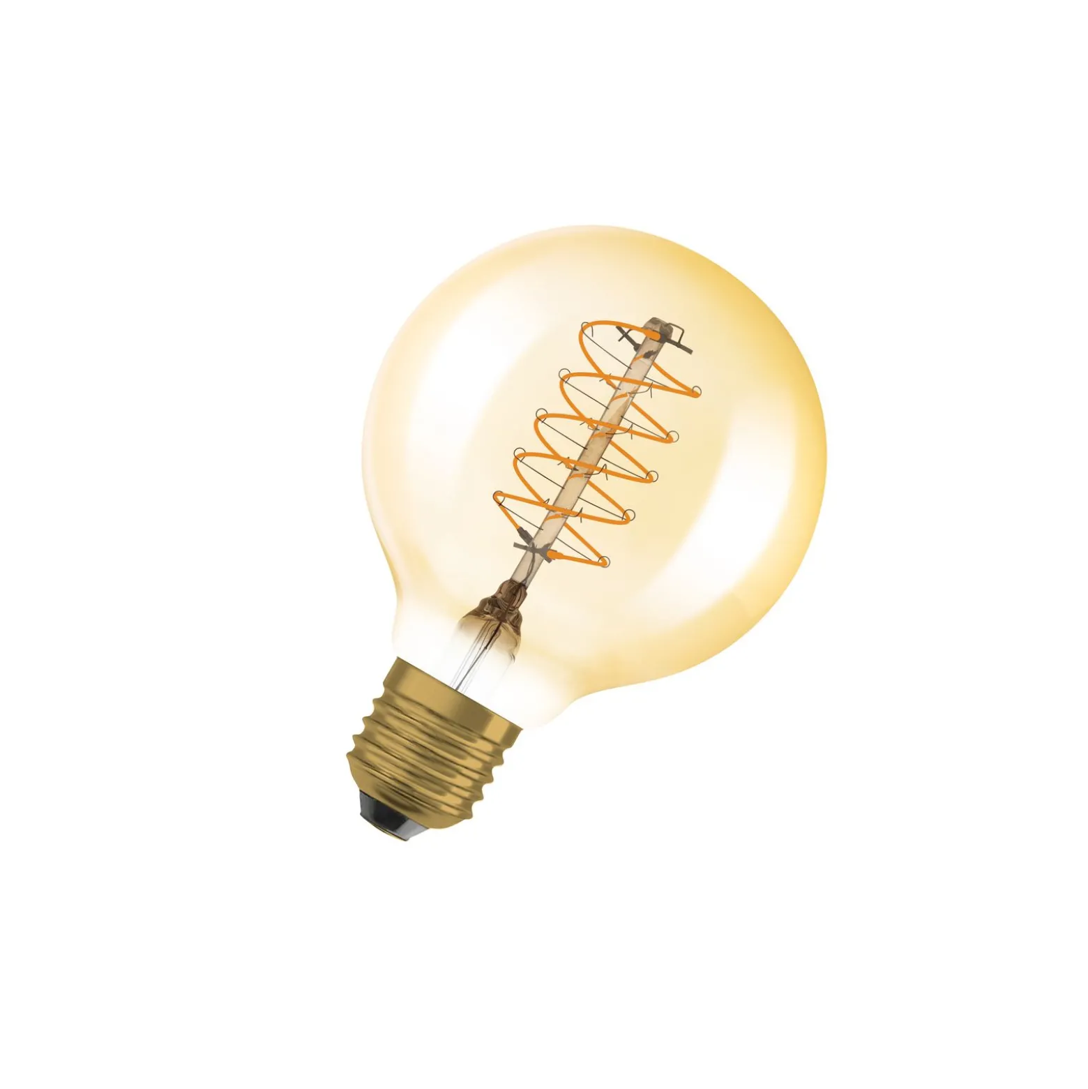 Ledvance Vintage 1906 LED E27 Globe Guld 7W 600lm - 822 Extra Varm Vit | Dimbar - Ersättare 48W