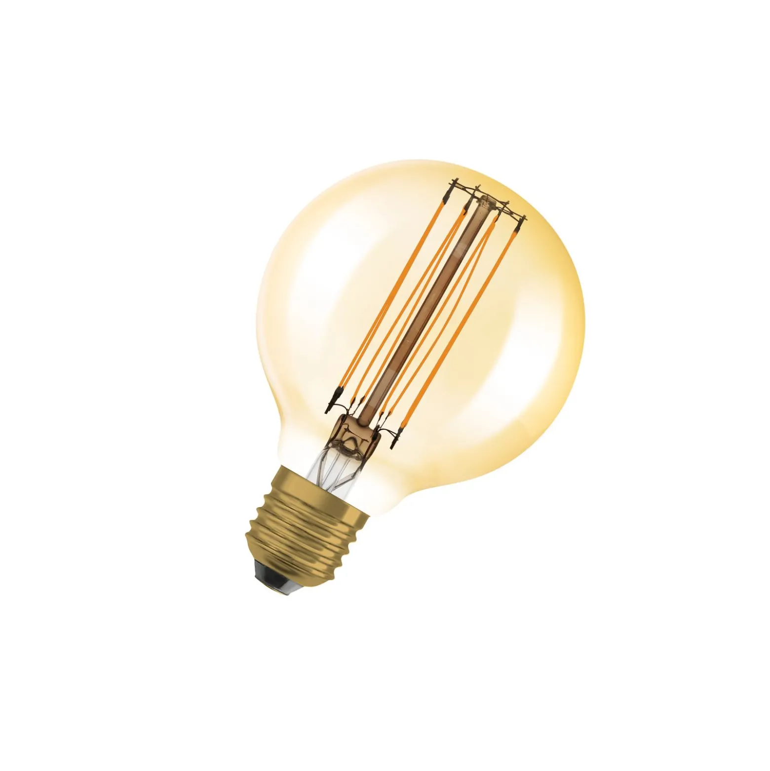 Ledvance Vintage 1906 LED E27 Globe Guld 5.8W 470lm - 822 Extra Varm Vit | Dimbar - Ersättare 40W