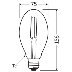 Ledvance Vintage 1906 LED E27 Guld 4W 470lm - 824 Extra Varm Vit | Ersättare 40W