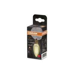 Ledvance Vintage 1906 LED E14 Kronljus Guld 1.5W 120lm - 824 Extra Varm Vit | Ersättare 15W